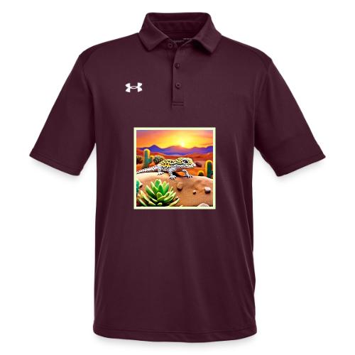 Spotted Gecko Desert Sunset - Under Armour Men's Tech Polo