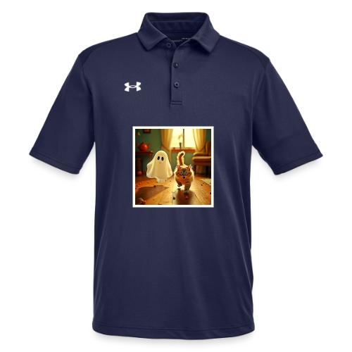 Funny Kitten Spooky Friend - Under Armour Men's Tech Polo