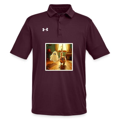 Funny Kitten Spooky Friend - Under Armour Men's Tech Polo