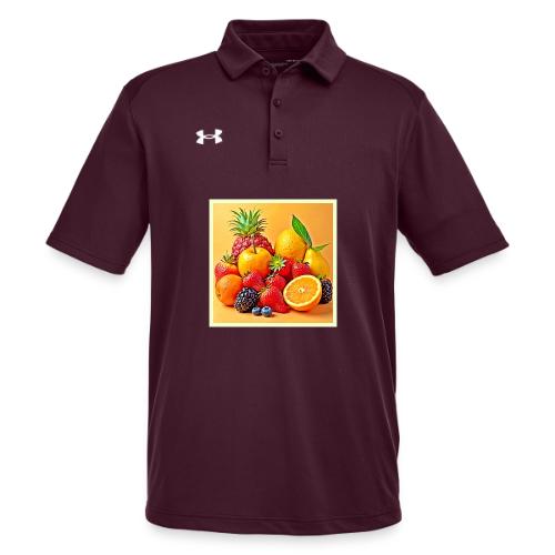 Fresh Bounty: Vibrant Fruit Harvest Art - Under Armour Men's Tech Polo