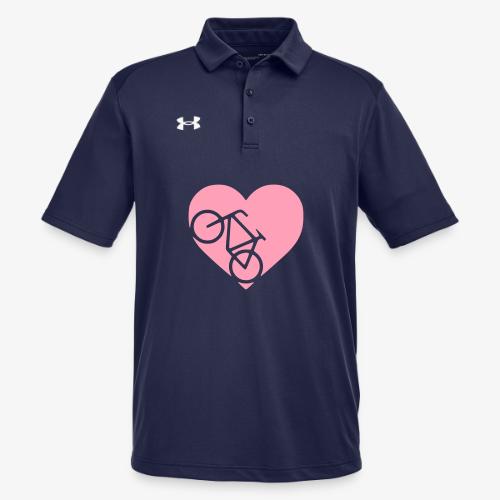 heart_bicycle_cutout - Under Armour Men's Tech Polo
