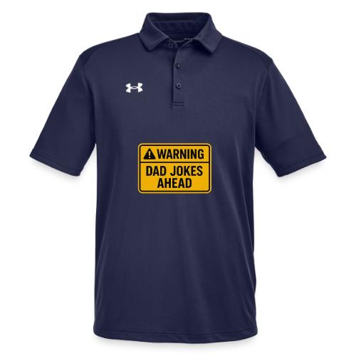 Fathers Day Gift Warning Dad Jokes Ahead T-Shirt - Under Armour Men's Tech Polo
