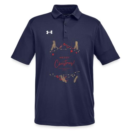 Merry Christmas Typography Design - Under Armour Men's Tech Polo
