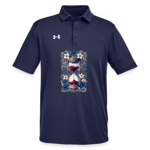 Our Moments Defy Time Hourglass Gifts T-Shirt - Under Armour Men's Tech Polo