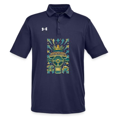 Backseat Driver T Shirt, Funny Dad Gift - Under Armour Men's Tech Polo