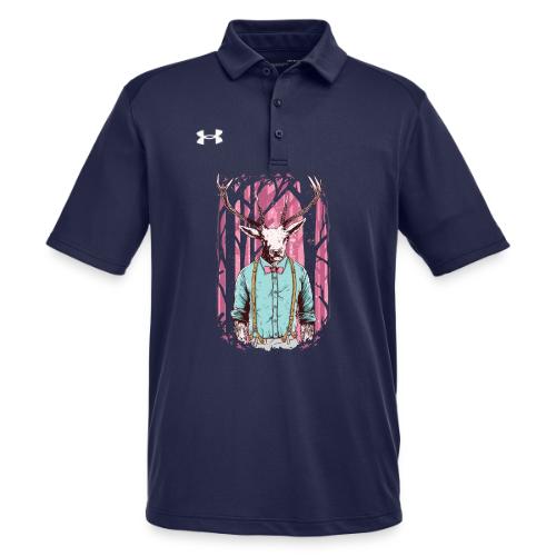 Fashion Deer with Bow Tie - Under Armour Men's Tech Polo