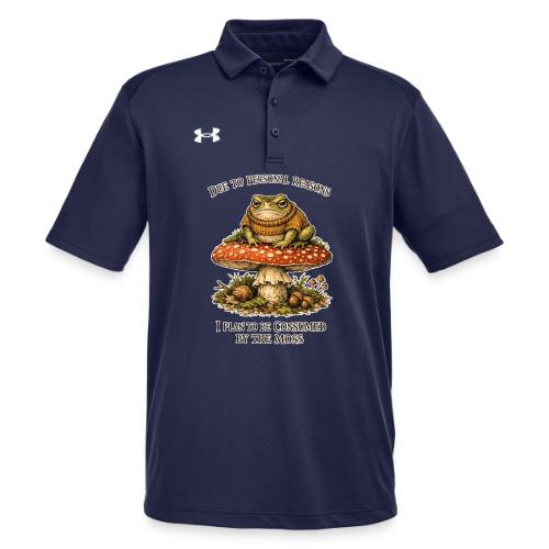 Frog Consumed by Moss Cottagecore Aesthetic - Under Armour Men's Tech Polo