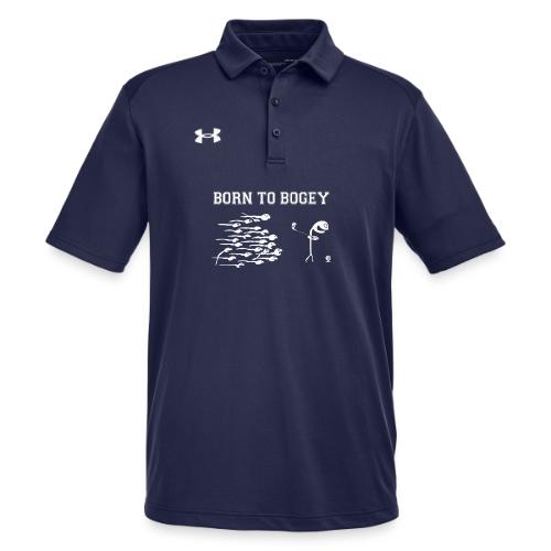 Funny Golf Gift for Men - Born To Bogey Tee - Under Armour Men's Tech Polo