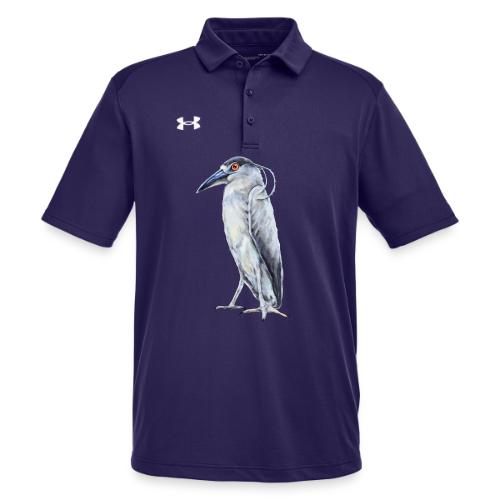 Black Crowned Night Heron - Under Armour Men's Tech Polo