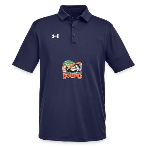 Sassy Cat Pride Pizza Retro Comic - Under Armour Men's Tech Polo