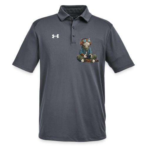 Cat: Purrfect Player - Under Armour Men's Tech Polo