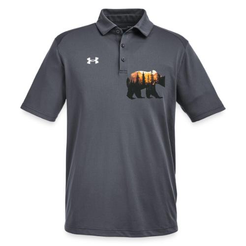 Bear: Sunset Guardian - Under Armour Men's Tech Polo