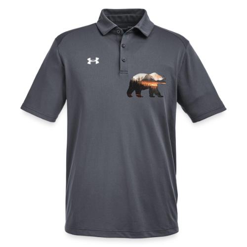 Canada Bear: fiery tones - Under Armour Men's Tech Polo