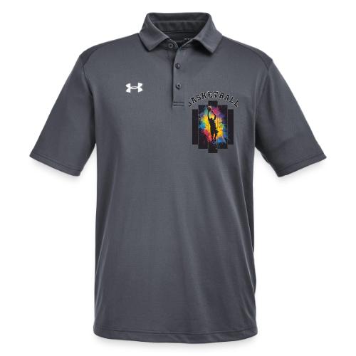 Basketball Slam Dunk Splash Design - Under Armour Men's Tech Polo