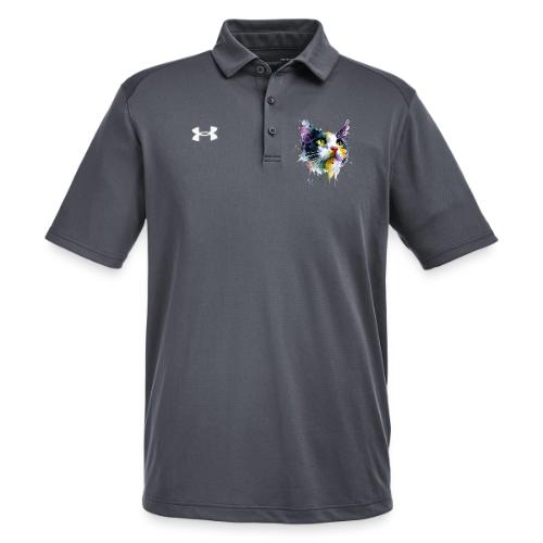 Cat: Painted Purr Expression - Under Armour Men's Tech Polo