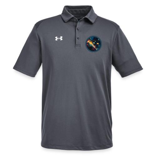 Painted Planetscape - Under Armour Men's Tech Polo