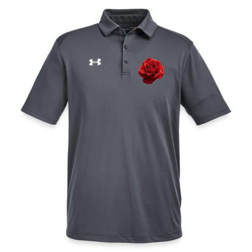 Rose: Crimson Dew Bloom - Under Armour Men's Tech Polo