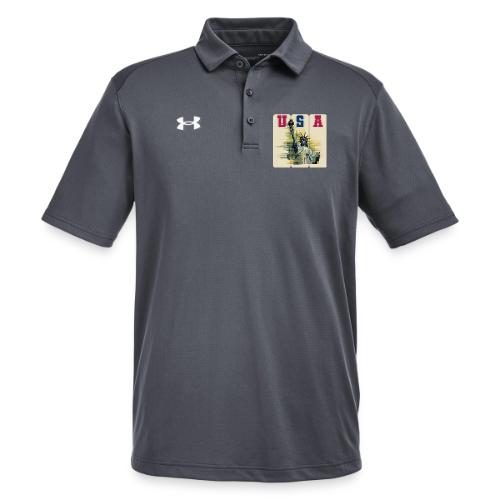 Art illustration of the Statue of Liberty - Under Armour Men's Tech Polo
