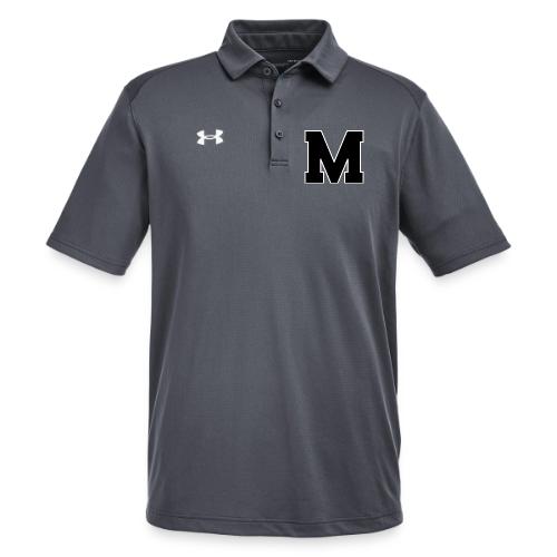 Varsity Letter M Collegiate Alphabet Art - Under Armour Men's Tech Polo