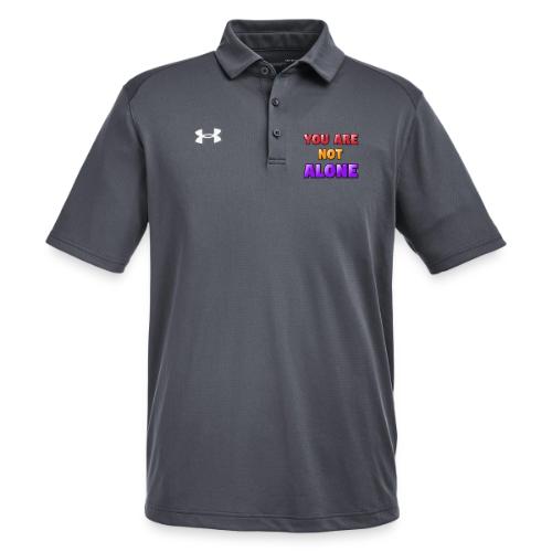 You Are Not Alone – Inspirational Word Art - Under Armour Men's Tech Polo