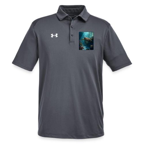 Sea Turtle Coral Reef Design - Under Armour Men's Tech Polo