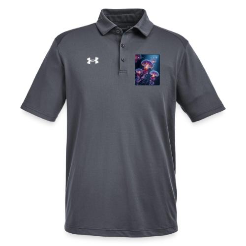 Glowing Jellyfish Deep Sea Design - Under Armour Men's Tech Polo