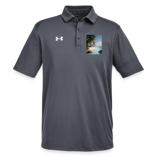 Tropical Beach Paradise Palm Design - Under Armour Men's Tech Polo