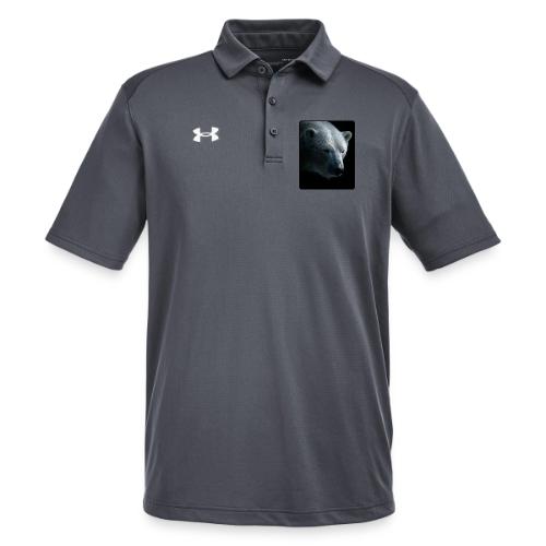 Polar Bear Close-Up Wildlife Design - Under Armour Men's Tech Polo