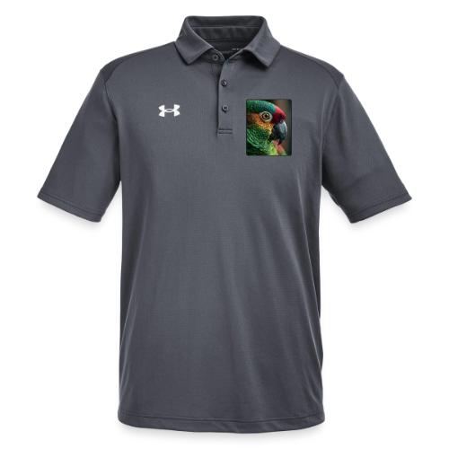 Colorful Parrot Close-Up Design - Under Armour Men's Tech Polo