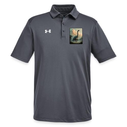 Brachiosaurus Prehistoric Scene Design - Under Armour Men's Tech Polo