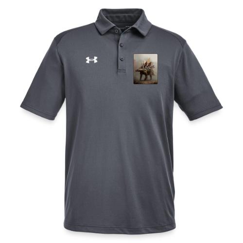 Stegosaurus Misty Forest Design - Under Armour Men's Tech Polo