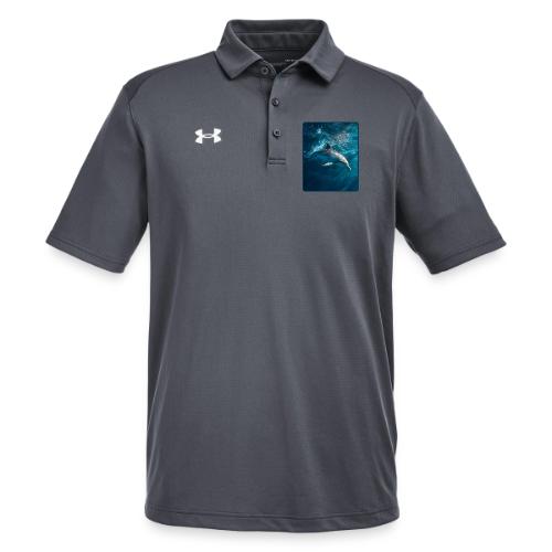Dolphin Sunlit Ocean Serenity Design - Under Armour Men's Tech Polo