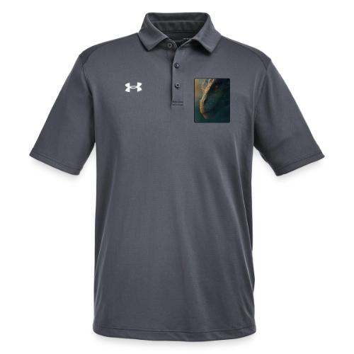Golden Eye Dragon Close-Up Design - Under Armour Men's Tech Polo