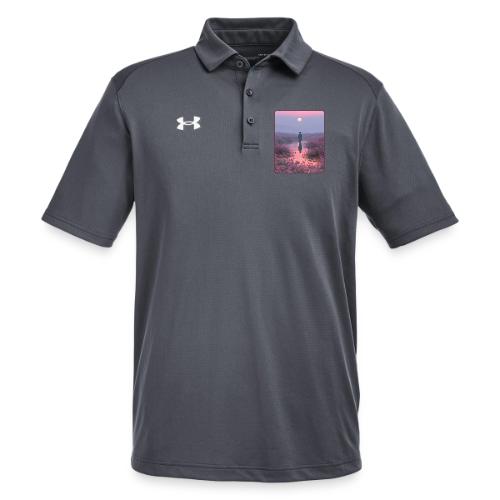Ethereal Sunset Flower Field Art - Under Armour Men's Tech Polo