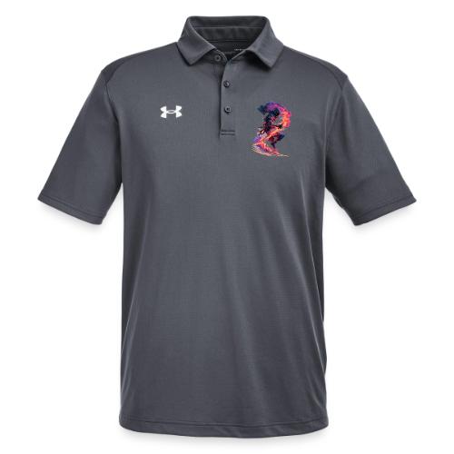 Flaming Ninja Warrior Fantasy Design - Under Armour Men's Tech Polo