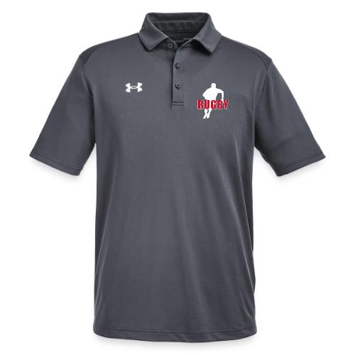 Bold Rugby Action Silhouette - Under Armour Men's Tech Polo