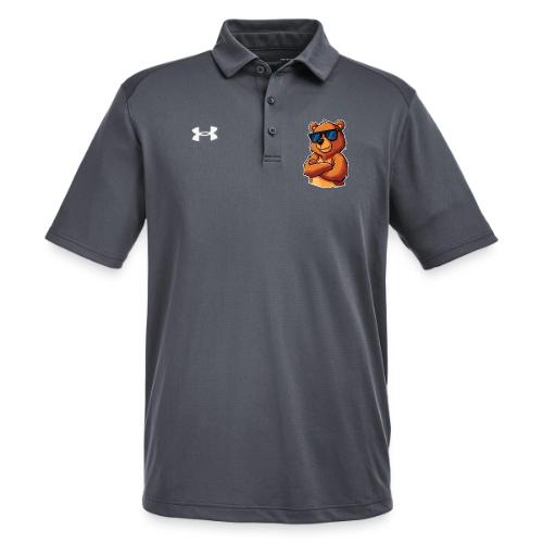 Cool Bear Sunglasses Cartoon Design - Under Armour Men's Tech Polo