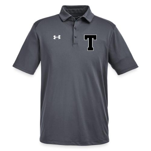 Varsity Letter T Athletic Font Design - Under Armour Men's Tech Polo