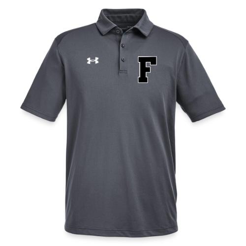 Varsity Letter F Athletic Monogram - Under Armour Men's Tech Polo