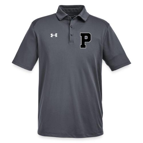 Varsity Letter P Athletic Alphabet Design - Under Armour Men's Tech Polo