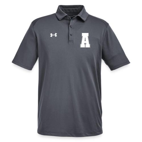 White Letter A – Varsity Alphabet Monogram - Under Armour Men's Tech Polo