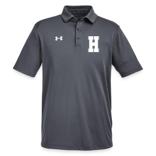 White Letter H – Varsity Alphabet Monogram - Under Armour Men's Tech Polo