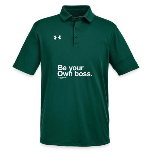 Be Your Own Boss White - Under Armour Men's Tech Polo