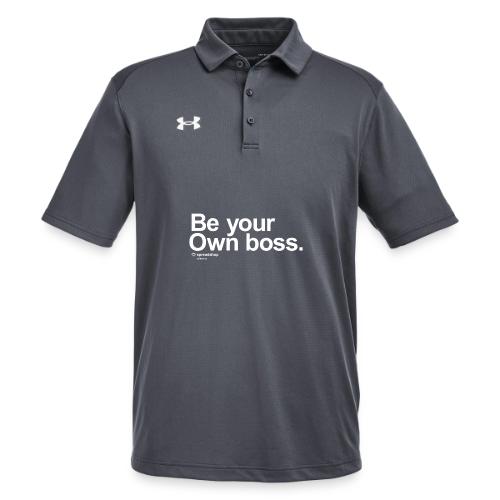 Be Your Own Boss White - Under Armour Men's Tech Polo