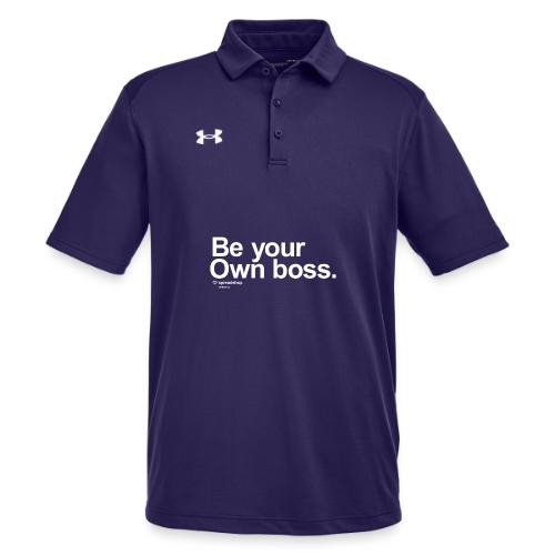 Be Your Own Boss White - Under Armour Men's Tech Polo