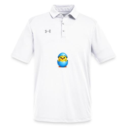 Easter Chick Blue - Under Armour Men's Tech Polo