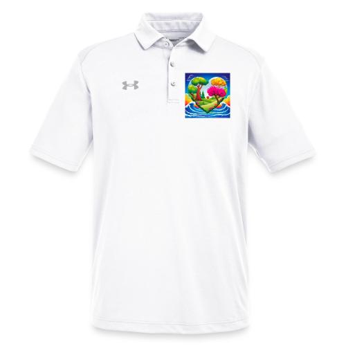 Heart, fantasy, landscapes, nature, fantasy - Under Armour Men's Tech Polo