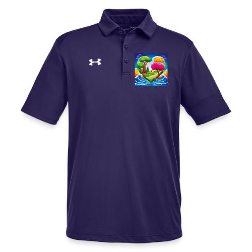 Heart, fantasy, landscapes, nature, fantasy - Under Armour Men's Tech Polo