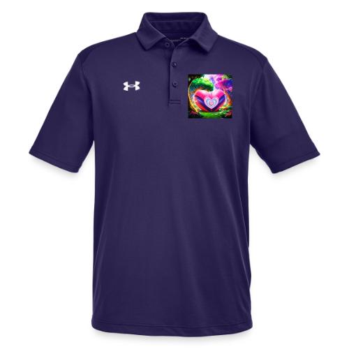 Double heart, fantasy, landscapes enjoy the magic - Under Armour Men's Tech Polo