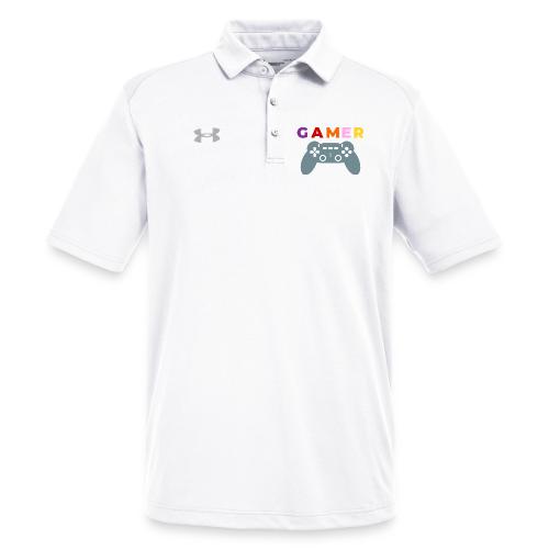 Colorful Gamer Controller Graphic - Under Armour Men's Tech Polo